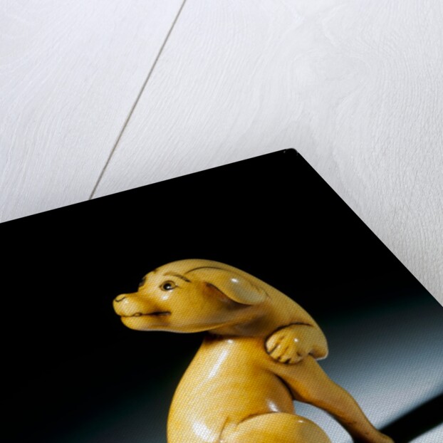 Netsuke figure of a dog by Unknown