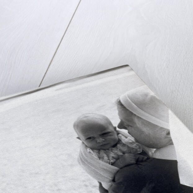 Princess Anne and her nanny at Clarence House by Cecil Beaton
