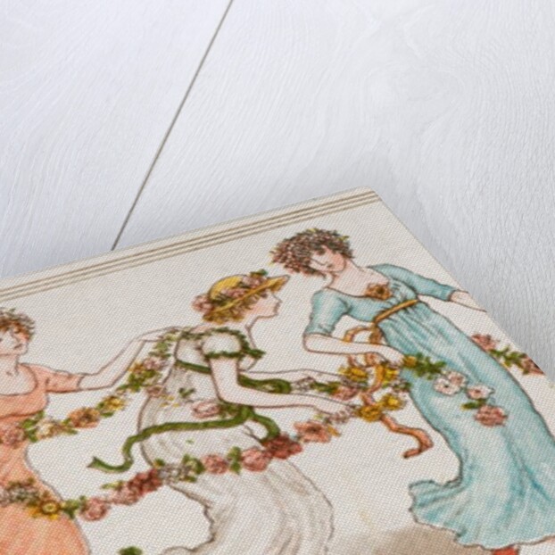 Girls dancing to celebrate Queen Victoria's Jubilee by Kate Greenaway