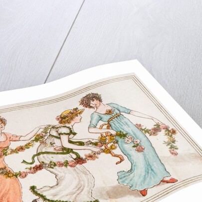 Girls dancing to celebrate Queen Victoria's Jubilee by Kate Greenaway