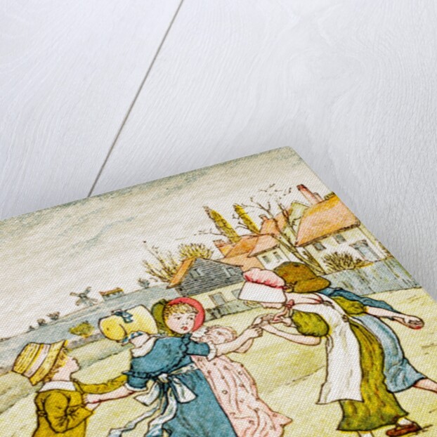 Children playing by Kate Greenaway
