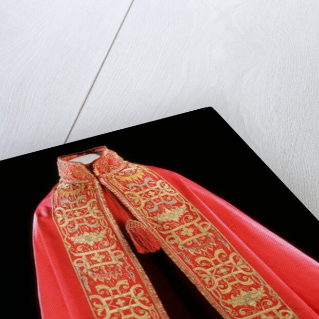 Cloak, satin couched & embroidered, Spain 1580-1600 by Unknown