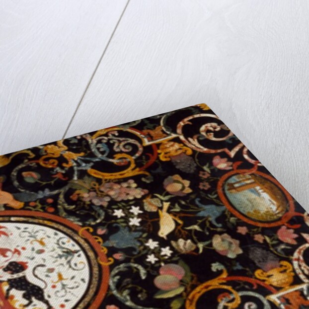 Side table, detail of top by Henry Flitcroft