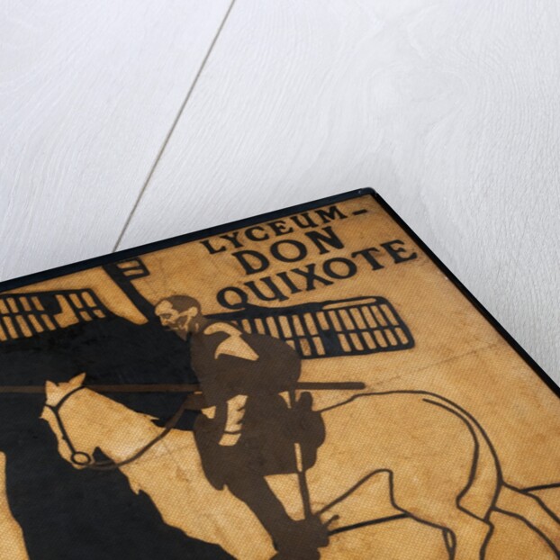 Design for a poster of the play Don Quixote at The Lyceum Theatre by James Pryde