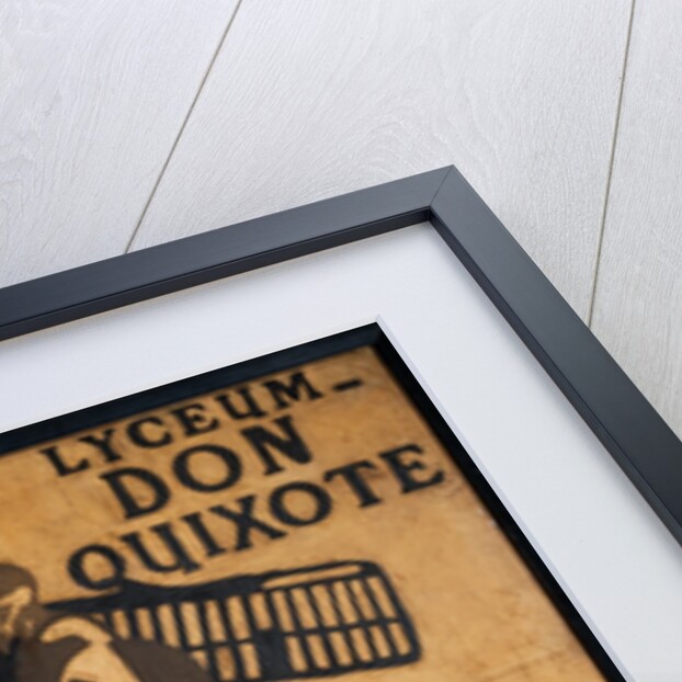 Design for a poster of the play Don Quixote at The Lyceum Theatre by James Pryde