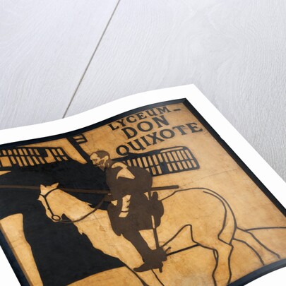 Design for a poster of the play Don Quixote at The Lyceum Theatre by James Pryde