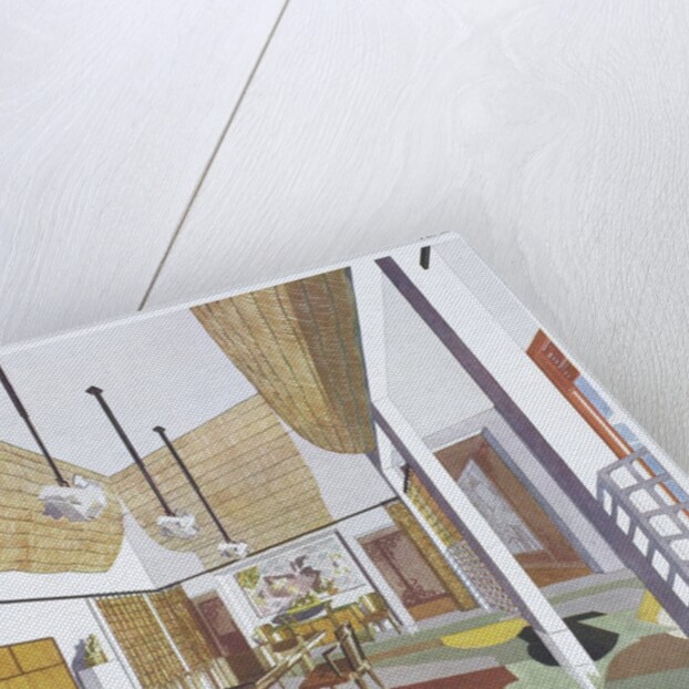 Salle à Manger dans une Habitation Coloniale from Intérieurs en couleurs by Pierre Chareau