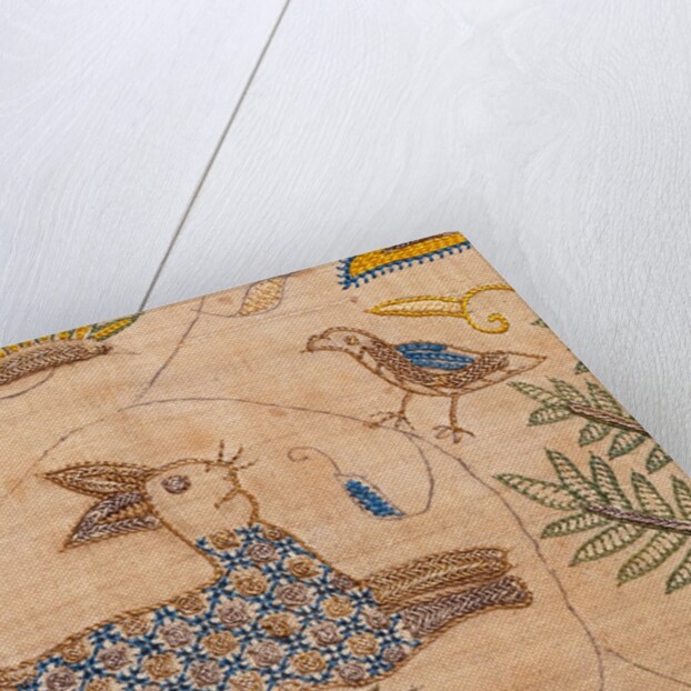 Cover, detail of a running rabbit. England, early 17th century by unknown