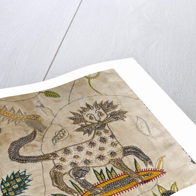 Cover, detail of a lion. England, early 17th century by unknown