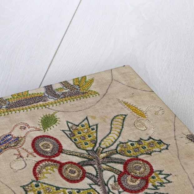 Embroidered cover by unknown