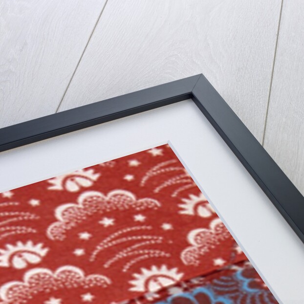 Dye recipe book with samples of printed cotton attached by Anonymous