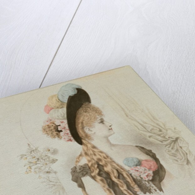 Model Wearing a Hat. France, 19th century by Anonymous