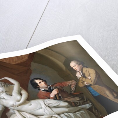 Antonio Canova in his studio by Hugh Douglas Hamilton