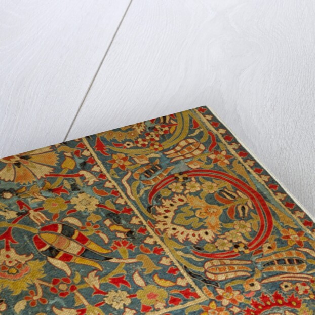 Embroidered silk cover by Unknown