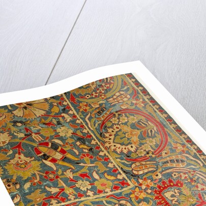 Embroidered silk cover by Unknown