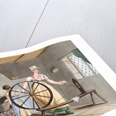 Woman Spining by George Walker