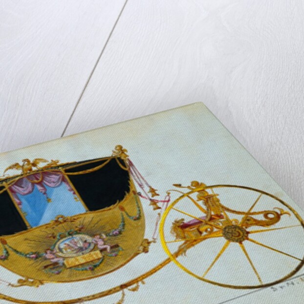 Design for a Town Coach. England or France, late 18th century by Unknown