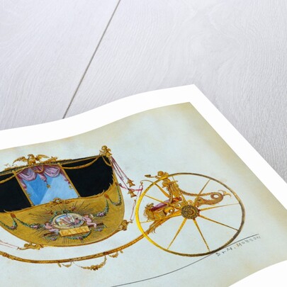 Design for a Town Coach. England or France, late 18th century by Unknown