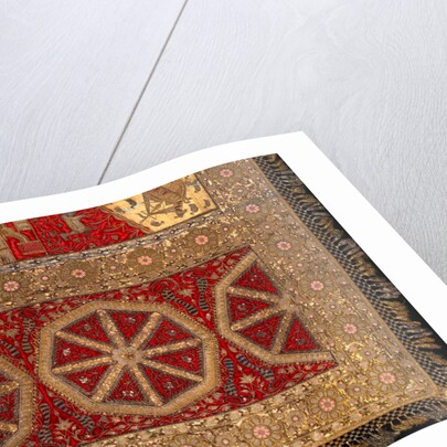 Throne Cover or Takhtposh, detail of a panel by Unknown