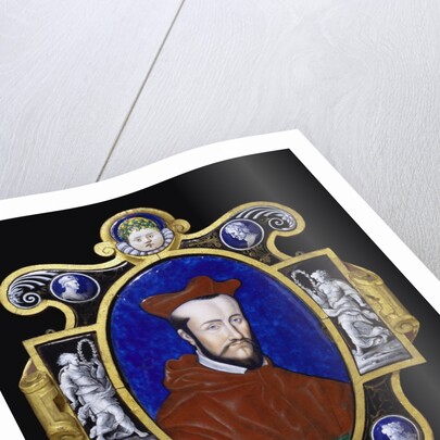 Enamel Plaque of Cardinal of Guise by Léonard Limosin
