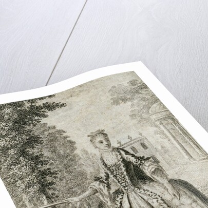 A lady in the dress of the year 1765. England, 1765 by Unknown