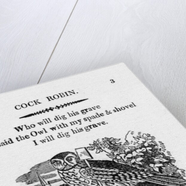 Page from The Death and Burial of Cock Robin by Anonymous