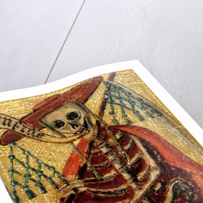 Death wearing a cardinal's hat and matellata. Italy, 16th century by Antonio Cicognara