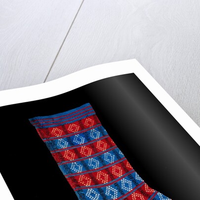 Child's tartan sock by W. H. Morley