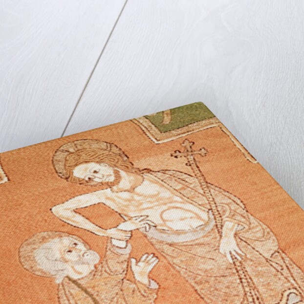 The Syon Cope, detail showing  St Thomas Placing His  Fingers in Christ's Wounds. England, early 14th century by Anonymous