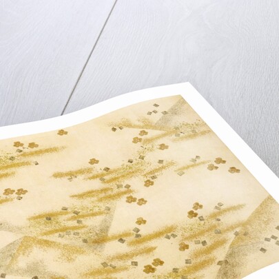 Cherry blossoms and squares paper by Unknown