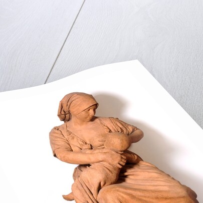 Peasant woman nursing her baby by Jules Dalou