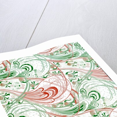Printed Cotton Furnishing Fabric by Christopher Dresser