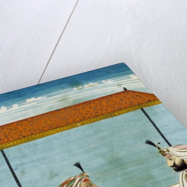 Two Sikh noblemen in conversation. Punjab, India, mid-19th century by Unknown