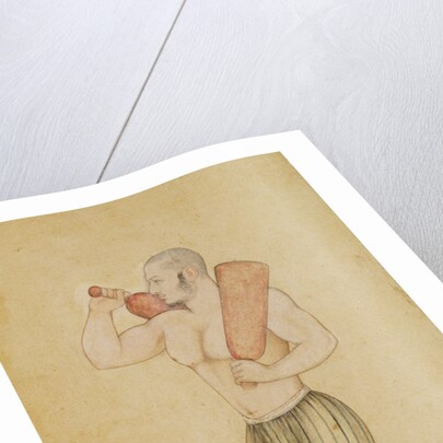 Wrestler with Indian clubs by Hunhar