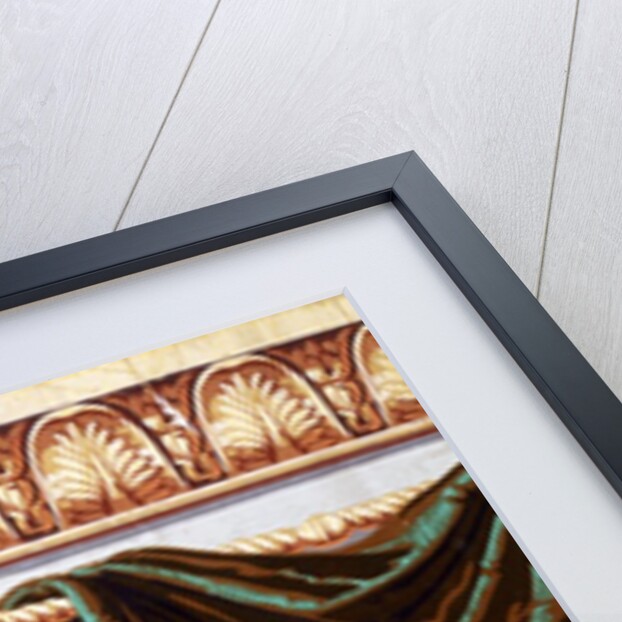 Wallpaper frieze with drapes by Thomas Avery