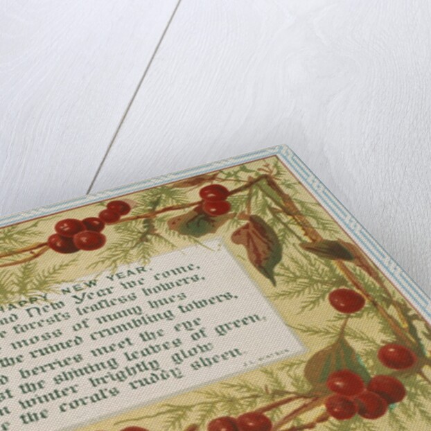 Victorian Christmas Card. England, 19th century by Anonymous