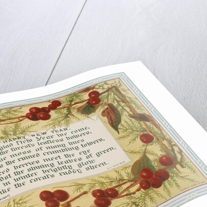 Victorian Christmas Card. England, 19th century by Anonymous