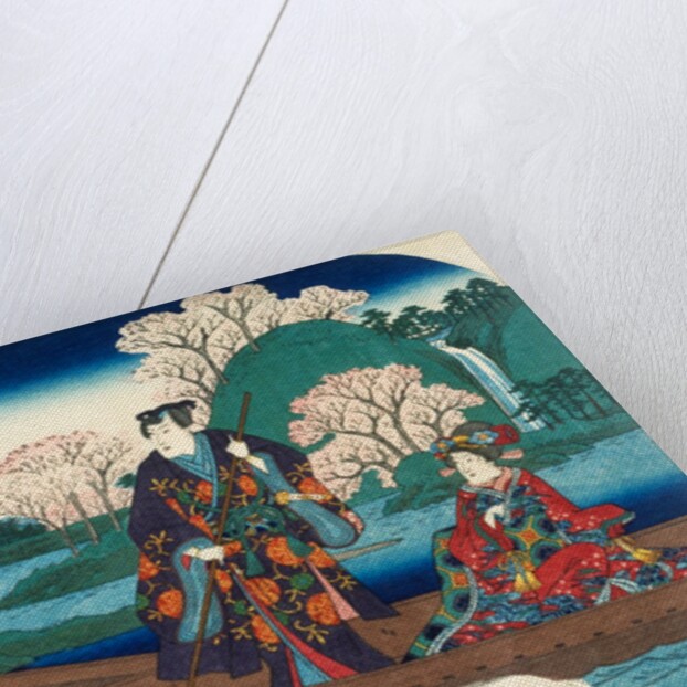Cherry blossoms at Saga by Utagawa Hiroshige