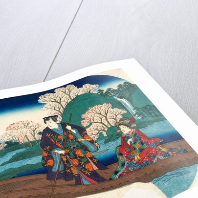 Cherry blossoms at Saga by Utagawa Hiroshige