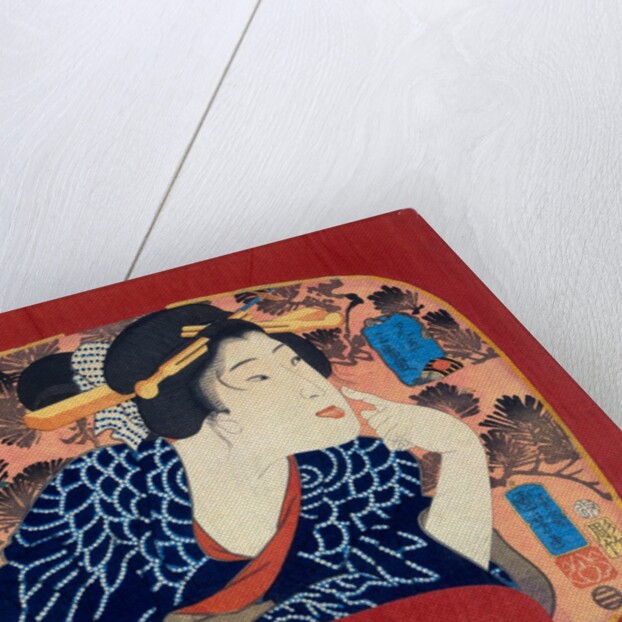 Allusion to the character Sanbaso by Utagawa Kuniyoshi