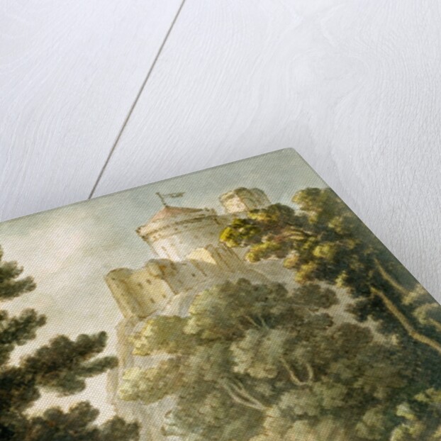 A Castle on a Cliff by Unknown