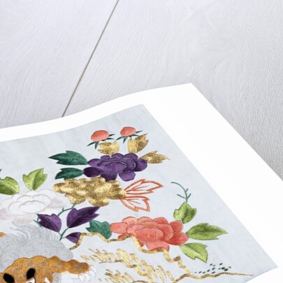 Shishi Amongst Peonies, detail. Japan, mid-19th century by Unknown