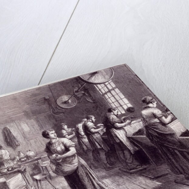 Buffing Electroplate at Messrs Martin, Hall and Co's works by Anonymous
