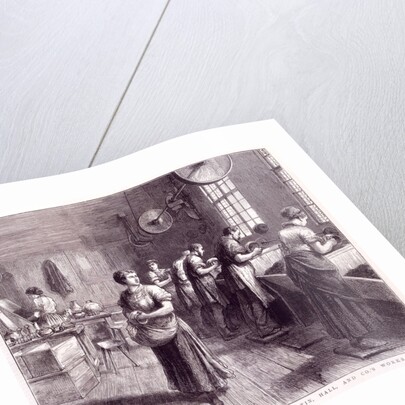 Buffing Electroplate at Messrs Martin, Hall and Co's works by Anonymous