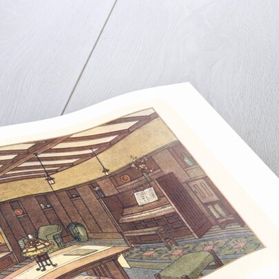 A Craftsman Living Room, Showing Recessed Window Seat by Anonymous