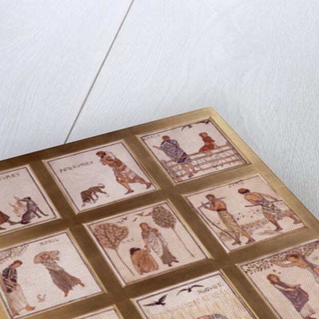 Emblematic designs for months of the year by Albert Joseph Moore