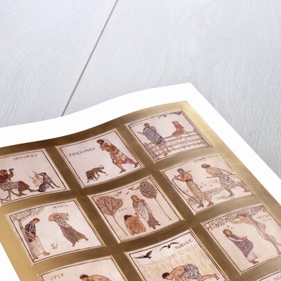 Emblematic designs for months of the year by Albert Joseph Moore