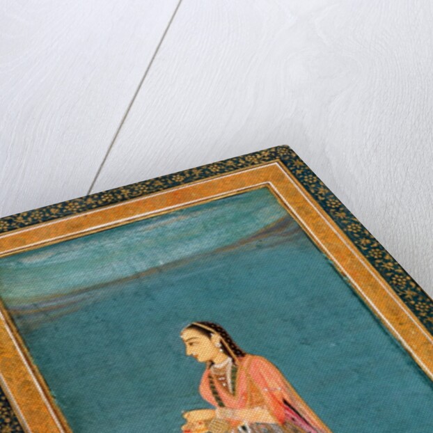 A lady with a wine flask and cup by Unknown