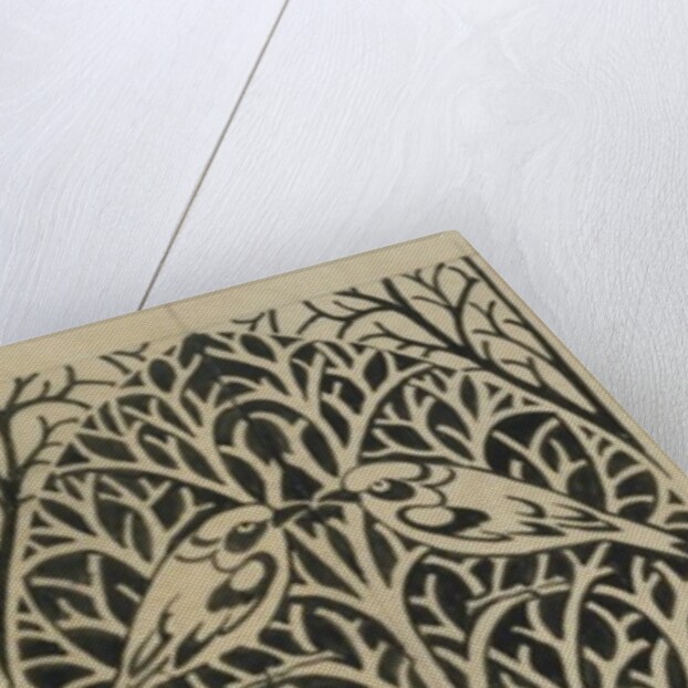 Mirrored pattern of birds and branches by C.F.A. Voysey