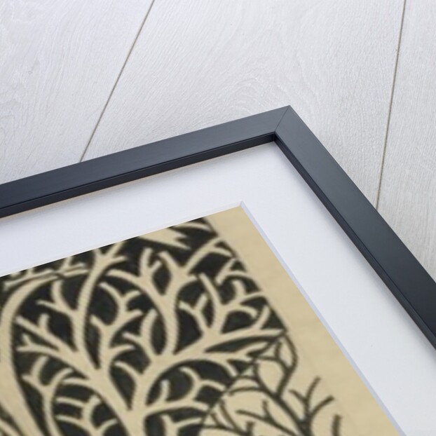 Mirrored pattern of birds and branches by C.F.A. Voysey